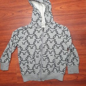 Old Navy x  Mickey Mouse Hooded Front Zip Sweatshirt Size  3 T